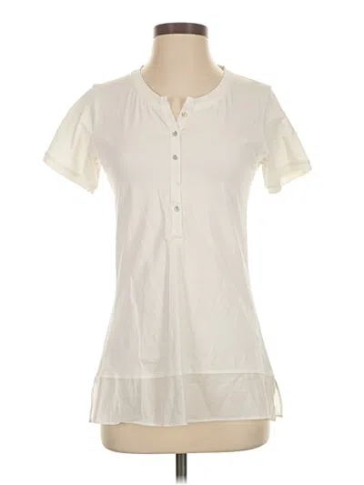 B.up Short Sleeve Blouse In White