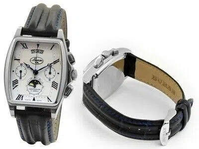 Pre-owned Buran V.m. Mechanical Chronograph Moon Phase 31679/1441141b Us