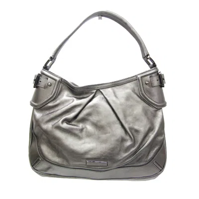 Pre-owned Burberry - Grey Leather Tote Bag () In Gray