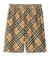 Burberry Men Check Print Bermuda Swimsuit In Neutrals