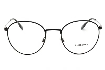 Burberry 0be1373 Eyeglasses In Black/clear Demo Lens