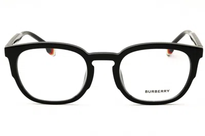 Burberry 0be2370u Eyeglasses In Black/clear Demo Lens