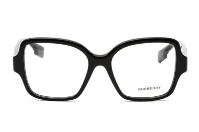Burberry 0be2374 Eyeglasses In Black / Clear Demo Lens