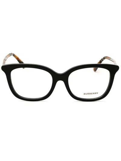 Burberry 0be2430 Eyeglasses In Black/clear Demo Lens