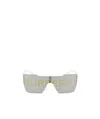 Burberry Rectangular Logo Sunglasses In Gray