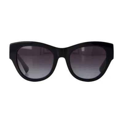Burberry 0be4491-30018g52 Acetate Cat-eye Sunglasses In Black