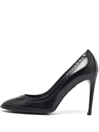 Pre-owned Burberry 100mm Leather Pumps