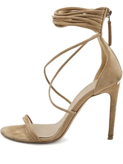 Pre-owned Burberry 100mm Strapped Heeled Sandals