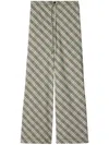 Burberry Cotton Pants Checked Pattern Trousers In 中性色