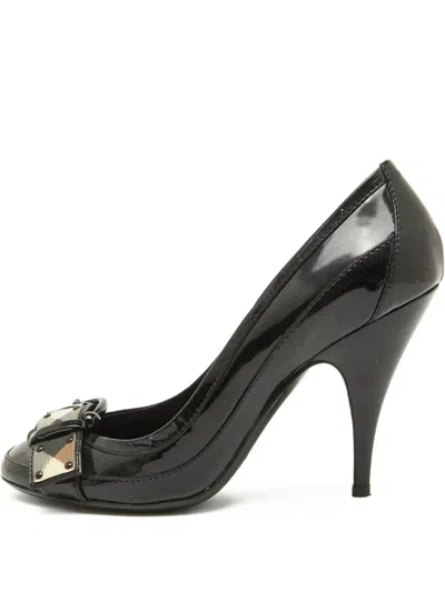Pre-owned Burberry 105mm Buckle-detailed Pumps