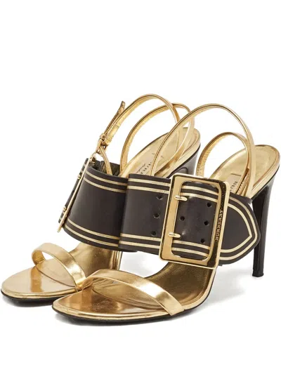 Pre-owned Burberry 105mm Buckle-strap Sandals