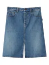 Burberry Denim Midi Skirt