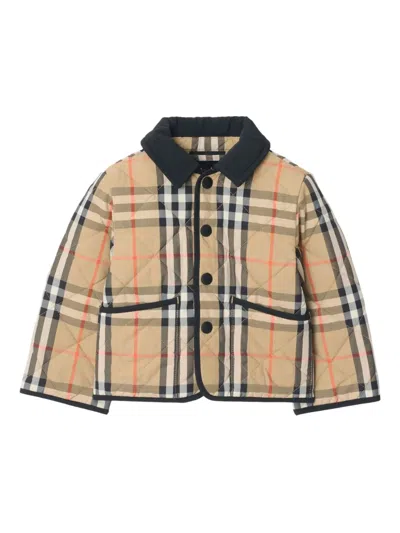 BURBERRY CHECK QUILTED JACKET