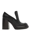 Burberry Leather Wedge Heeled Loafers