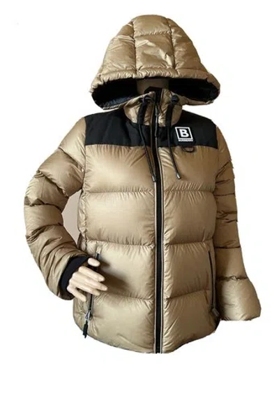 Pre-owned Burberry $1350  London Women's Hooded Puffer Jacket Soft Fawn Medium 8061337