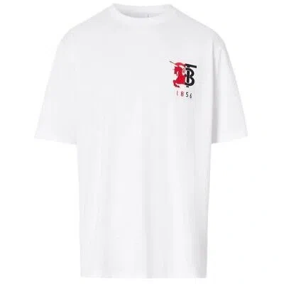 Pre-owned Burberry 1856 Logo White T-shirt