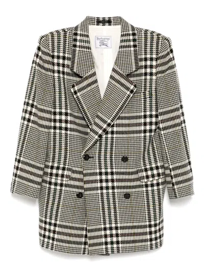 Pre-owned Burberry 1990-2000s Double-breasted Jacket In Black