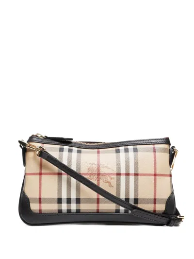 Pre-owned Burberry 1990-2000s Nova Checked Handbag In Neutral