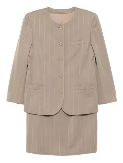 Pre-owned Burberry 1990-2000s Set-up Suit In Brown