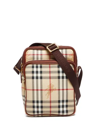 Pre-owned Burberry 1990-2010 Nova-check Crossbody Bag In 褐色