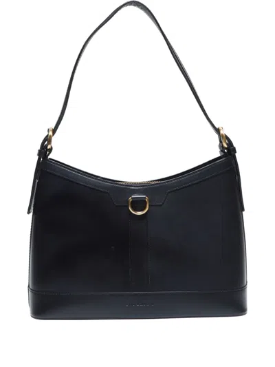Pre-owned Burberry 1990-2015 Leather Shoulder Bag In 黑色