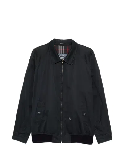 Pre-owned Burberry 1990s Collared Jacket In Blue