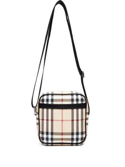 Pre-owned Burberry 2000-2010s Nova Check Handbag In Neutral