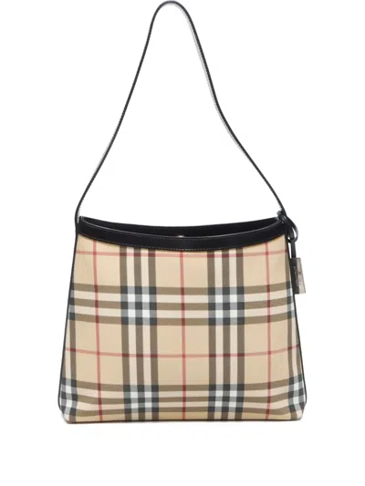 Pre-owned Burberry 2000-2015 Nova Check-pattern Shoulder Bag