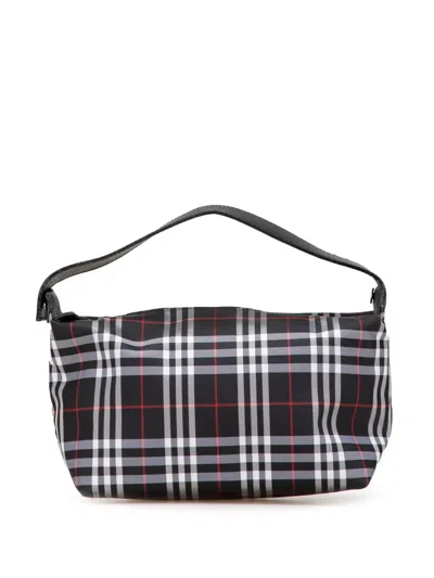 Pre-owned Burberry 2000-2017 House Check Nylon Handbag