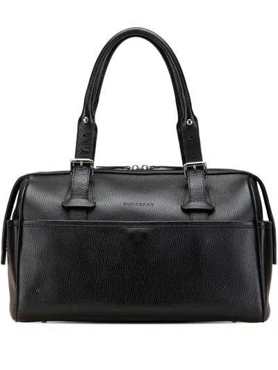 Pre-owned Burberry 2000-2017 Leather Boston Bag