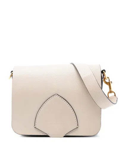 Pre-owned Burberry 2000-2017 Leather Bridle Square Crossbody Bag In Brown