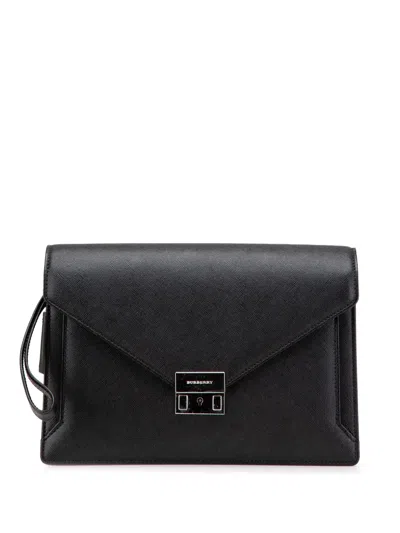 Pre-owned Burberry 2000-2017 Leather Clutch Bag
