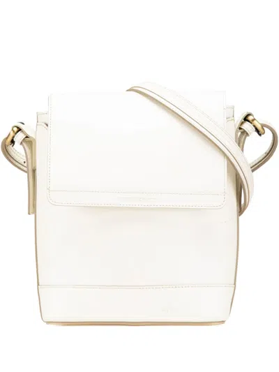 Pre-owned Burberry 2000-2017 Leather Crossbody Bag In White