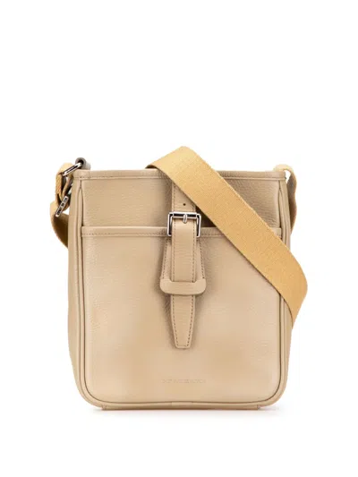 Pre-owned Burberry 2000-2017 Leather Crossbody Bag In Brown