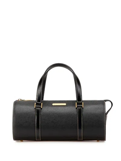 Pre-owned Burberry 2000-2017 Leather Handbag In Black