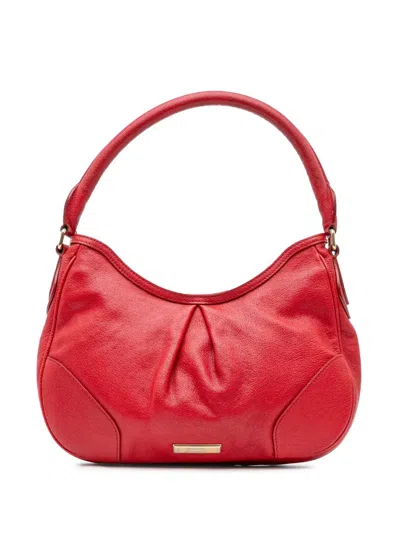 Pre-owned Burberry 2000-2017 Leather Hobo Shoulder Bag