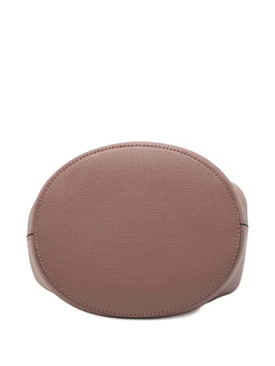 Pre-owned Burberry 2000-2017 Leather Lorne Bucket Bag In Pink