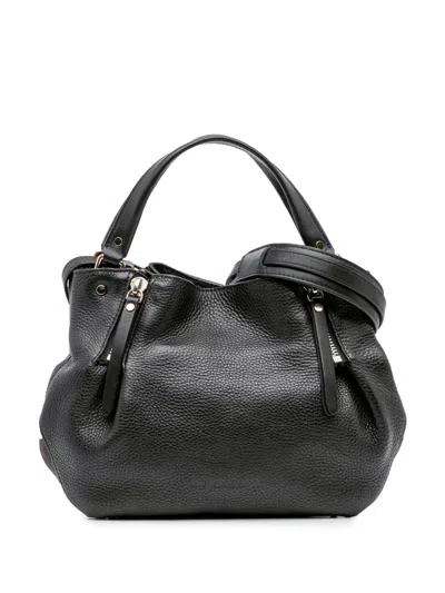 Pre-owned Burberry 2000-2017 Leather Maidstone Satchel
