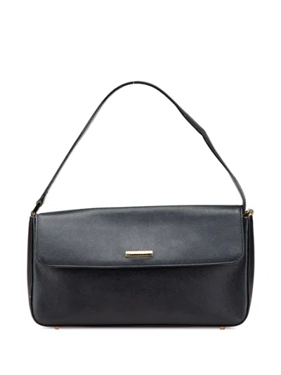 Pre-owned Burberry 2000-2017 Leather Shoulder Bag In Black