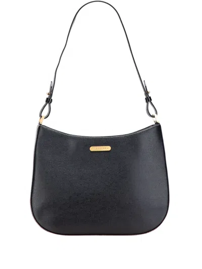 Pre-owned Burberry 2000-2017 Leather Shoulder Bag In Black
