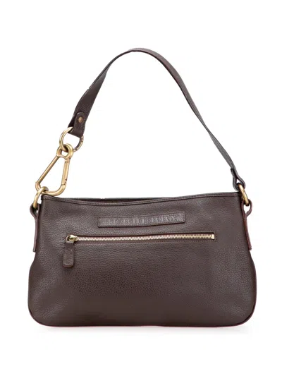 Pre-owned Burberry 2000-2017 Leather Shoulder Bag In Brown