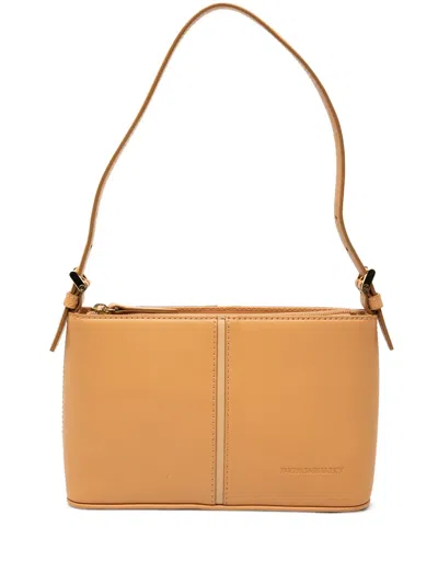 Pre-owned Burberry 2000-2017 Leather Shoulder Bag In Brown