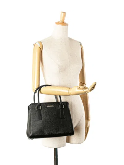 Pre-owned Burberry 2000-2017 Leather Tote Bag In Black