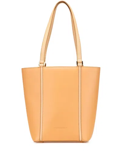 Pre-owned Burberry 2000-2017 Leather Tote Bag In Brown