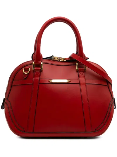 Pre-owned Burberry 2000-2017 Medium Calfskin Orchard Bowling Bag Satchel