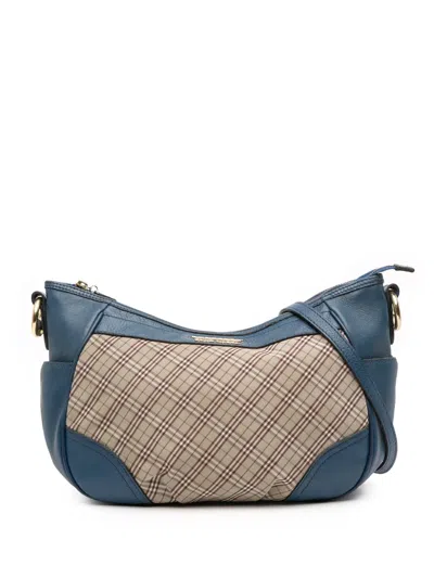 Pre-owned Burberry 2000-2017 Nova Check Canvas Crossbody Bag In Brown