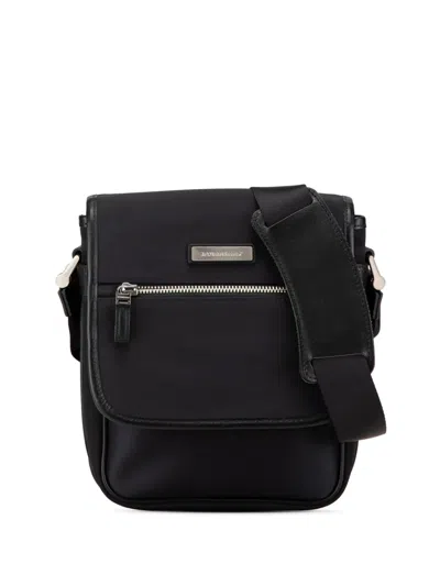 Pre-owned Burberry 2000-2017 Nylon Crossbody Bag In Black