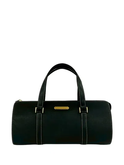 Pre-owned Burberry 2000-2017 Calf Leather Handbag In Black