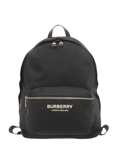 Pre-owned Burberry 2000-2017 Canvas Backpack In Black