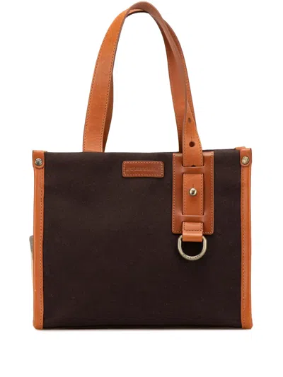 Pre-owned Burberry 2000-2017 Canvas Tote Bag In Brown